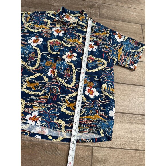 VTG Hilo Hattie’s Authentic Hawaiian Aloha Shirt Men's 2XL All Over Floral HTF - Picture 5 of 7